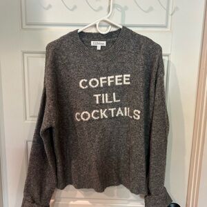 Boutique Gray Sweater - Coffee Till Cocktails